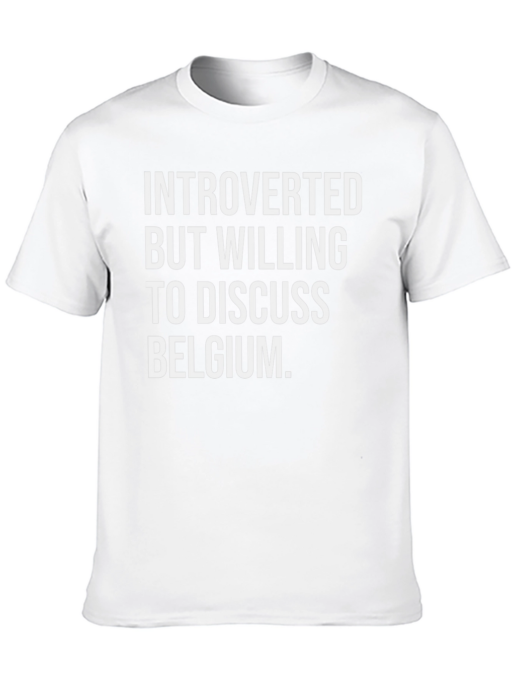 Introverted Belgium T-Shirt - Funny Graphic Tee