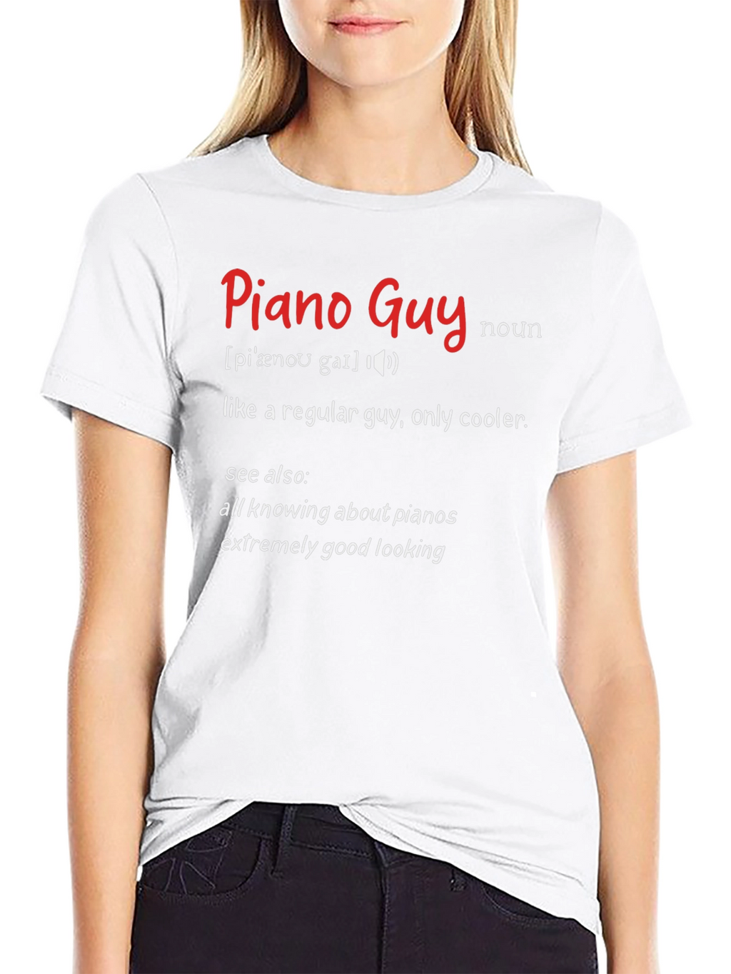 Piano Guy Definition Novelty T-Shirt