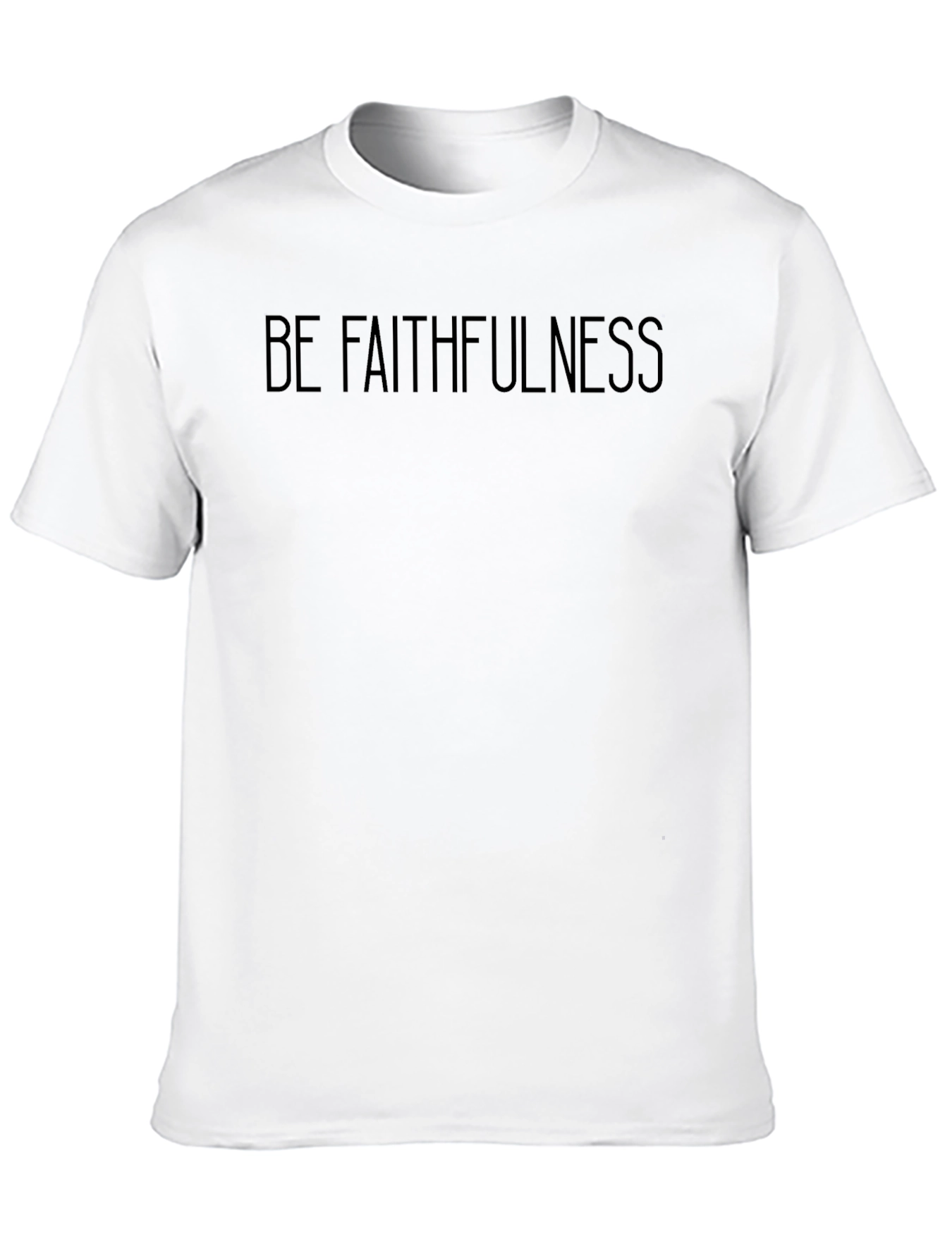 Faithfulness Graphic Tee - Black Crew Neck T-Shirt