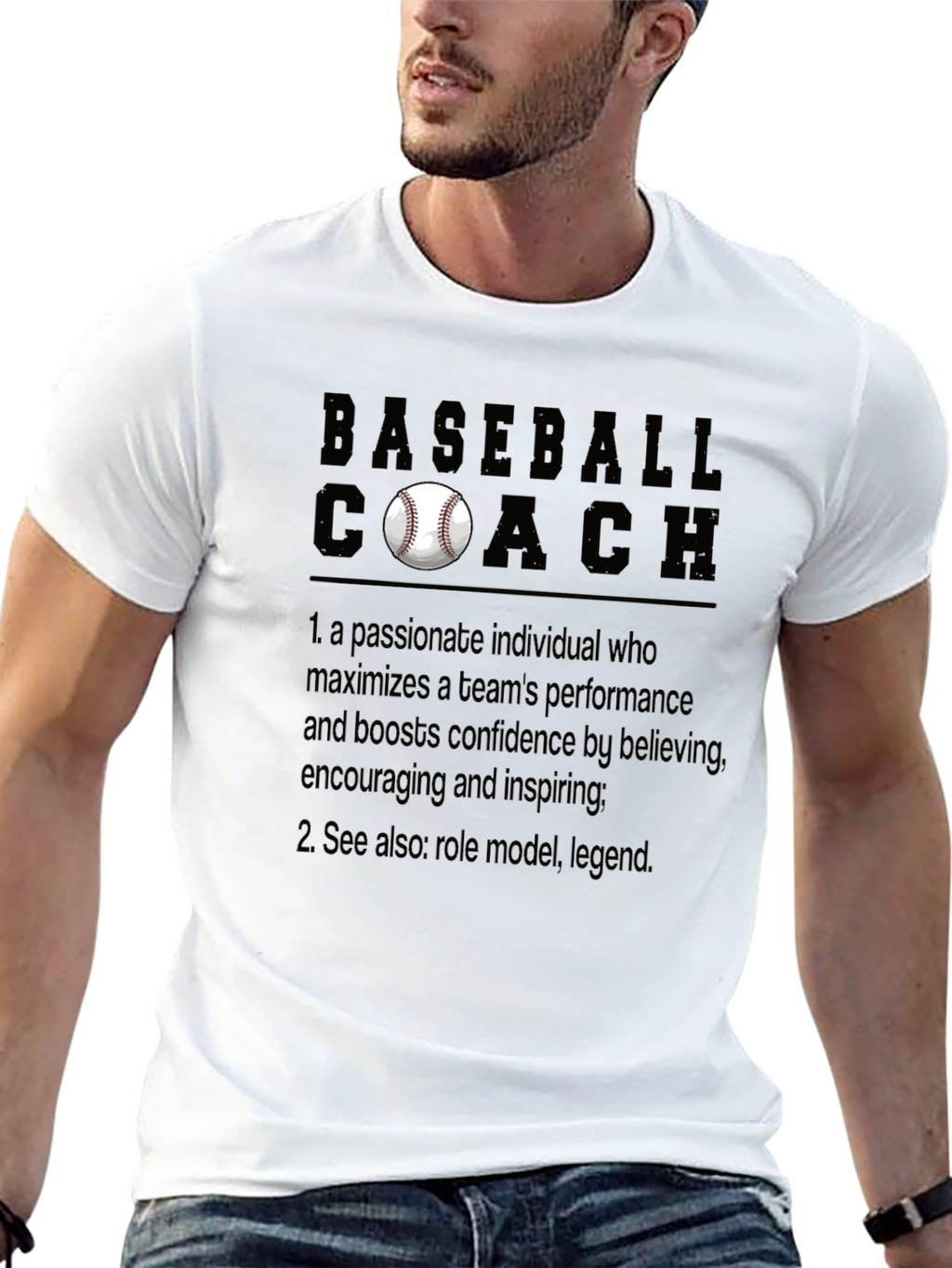 Baseball Coach T-Shirt: Passionate Leader Definition