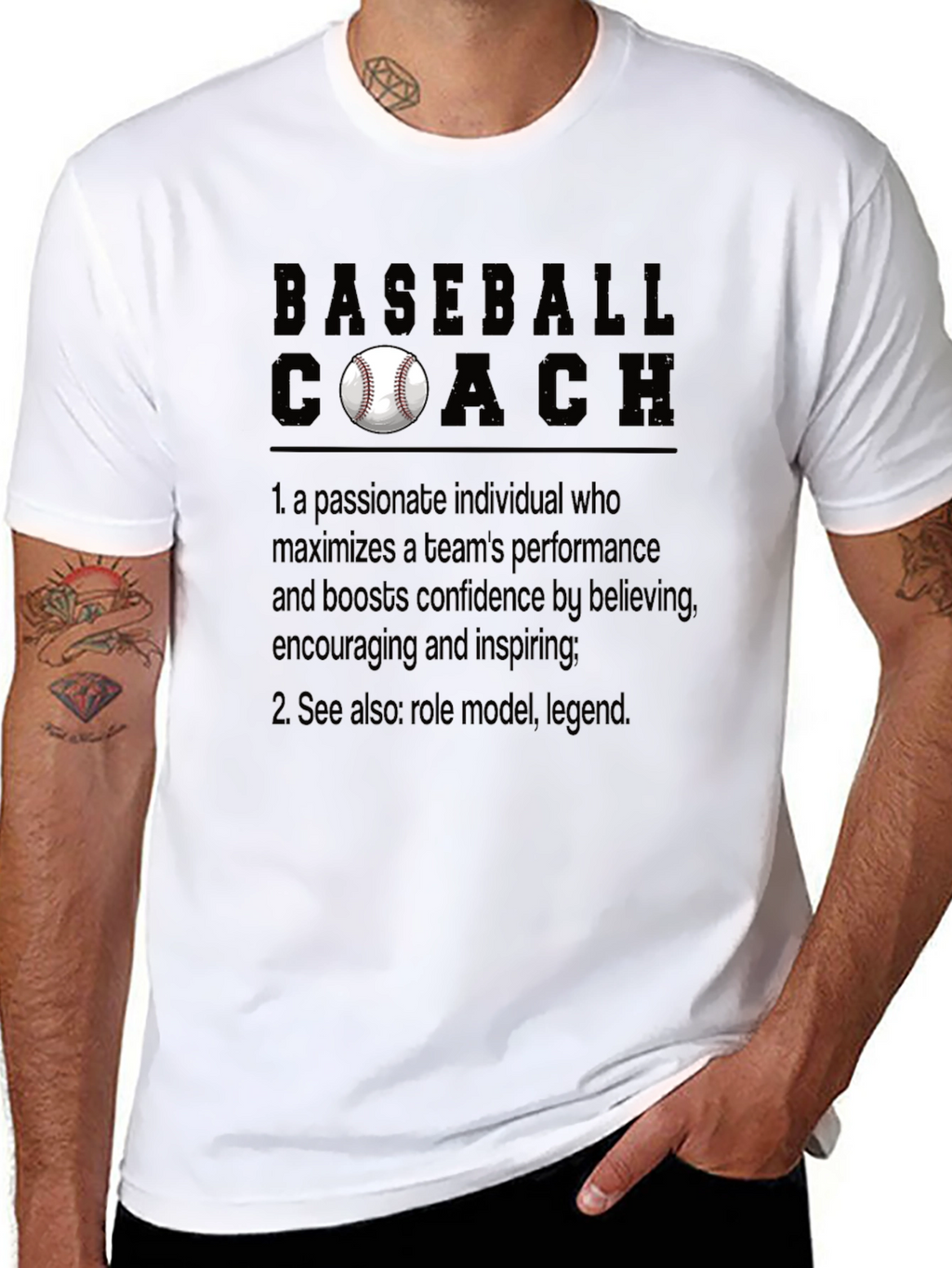 Baseball Coach T-Shirt: Passionate Leader Definition