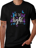 Be The Light Butterfly Graphic T-Shirt