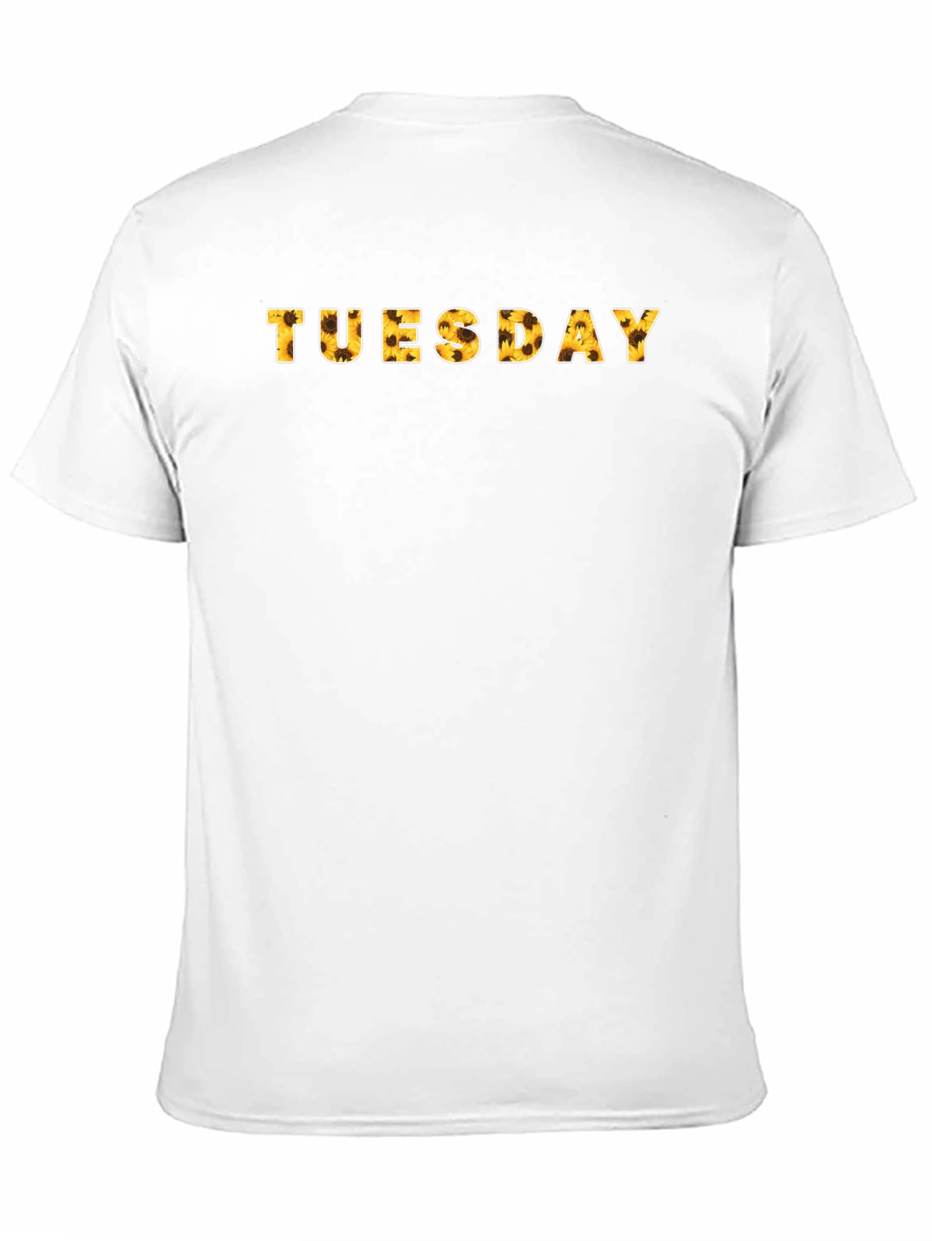 Tuesday Sunflower Print Black T-Shirt