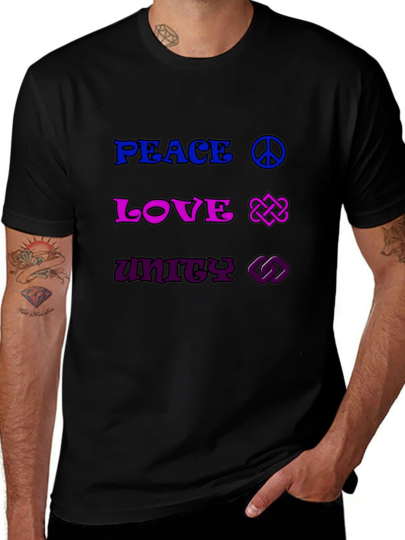 Peace Love Unity Graphic Tee