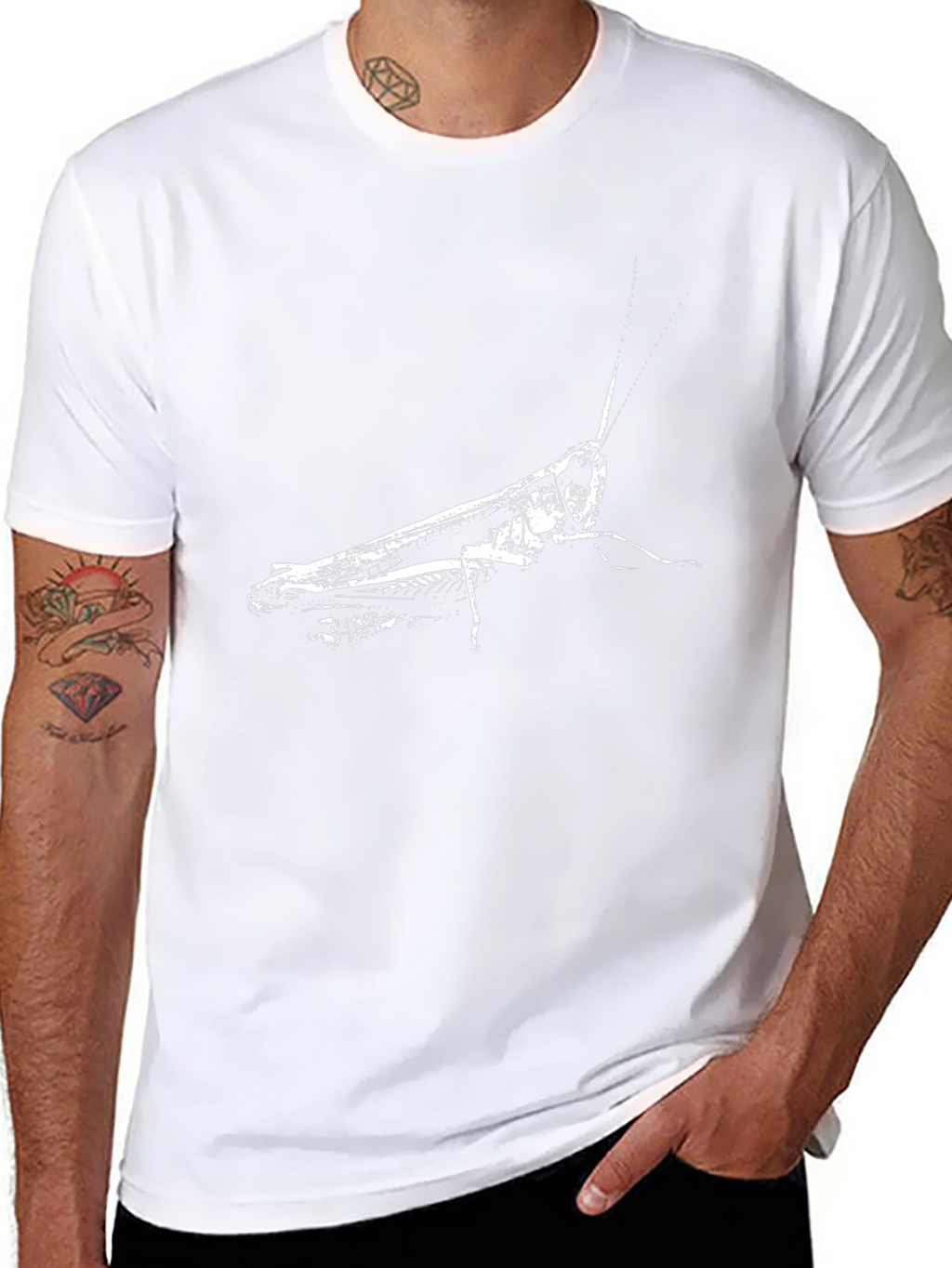 Grasshopper Graphic Tee - Black Cotton