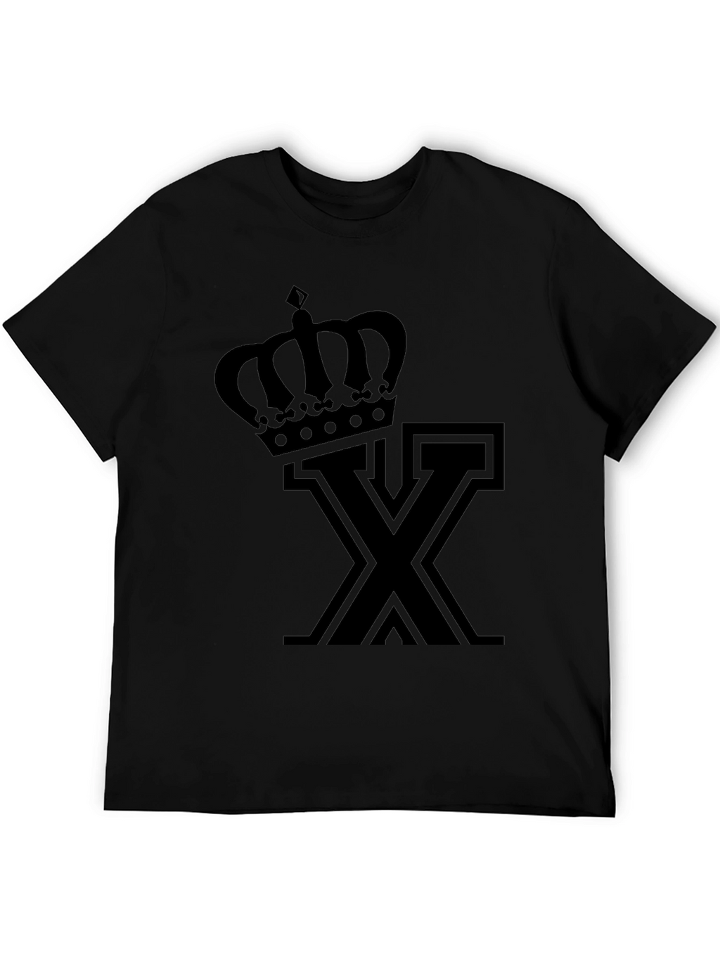 Crown X Graphic Tee - Stylish Black T-Shirt