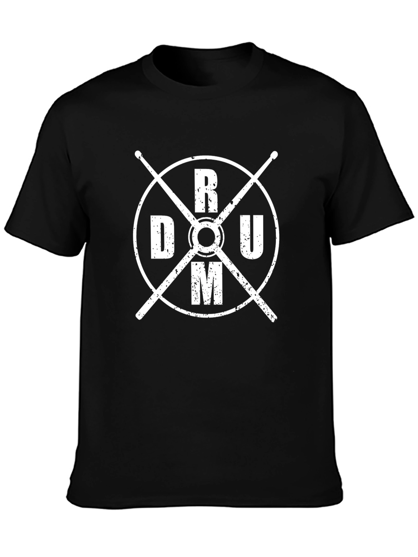 Drum Kit Design T-Shirt - Music Lover Tee