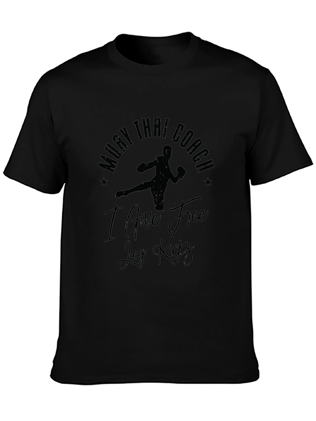 Muay Thai Coach Free Leg Kicks Graphic T-Shirt