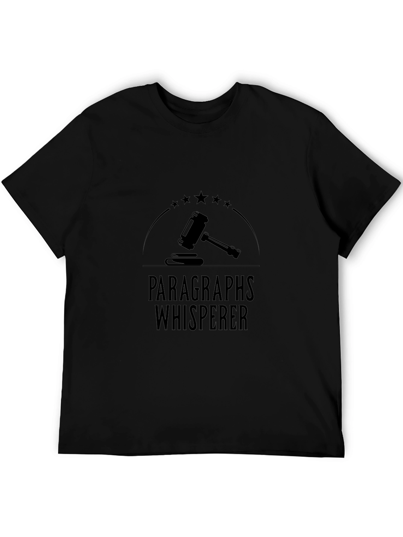 Paragraphs Whisperer Black T-Shirt