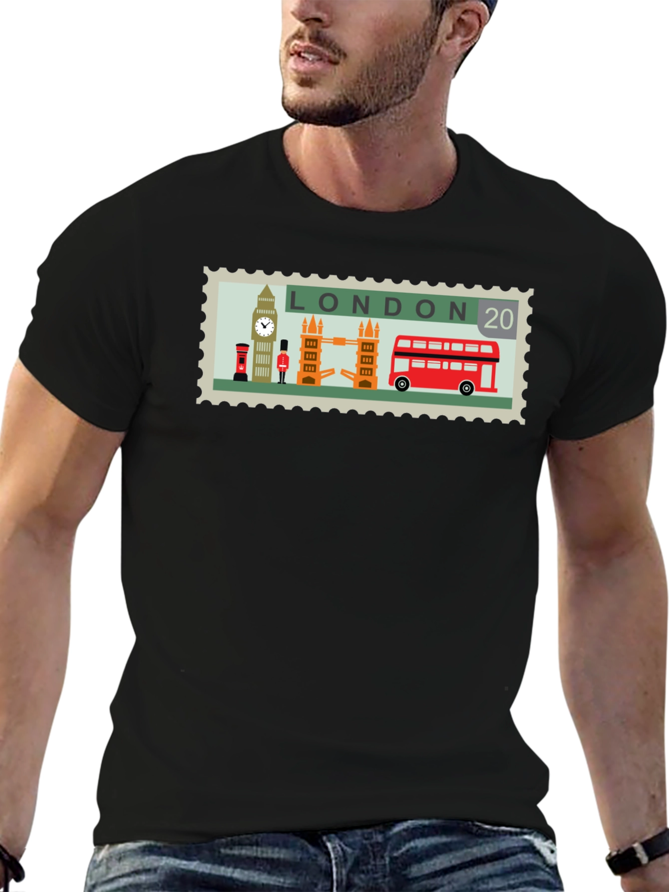London Stamp Graphic Tee