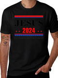 Jesus 2024 Graphic Tee - Patriotic Faith Apparel