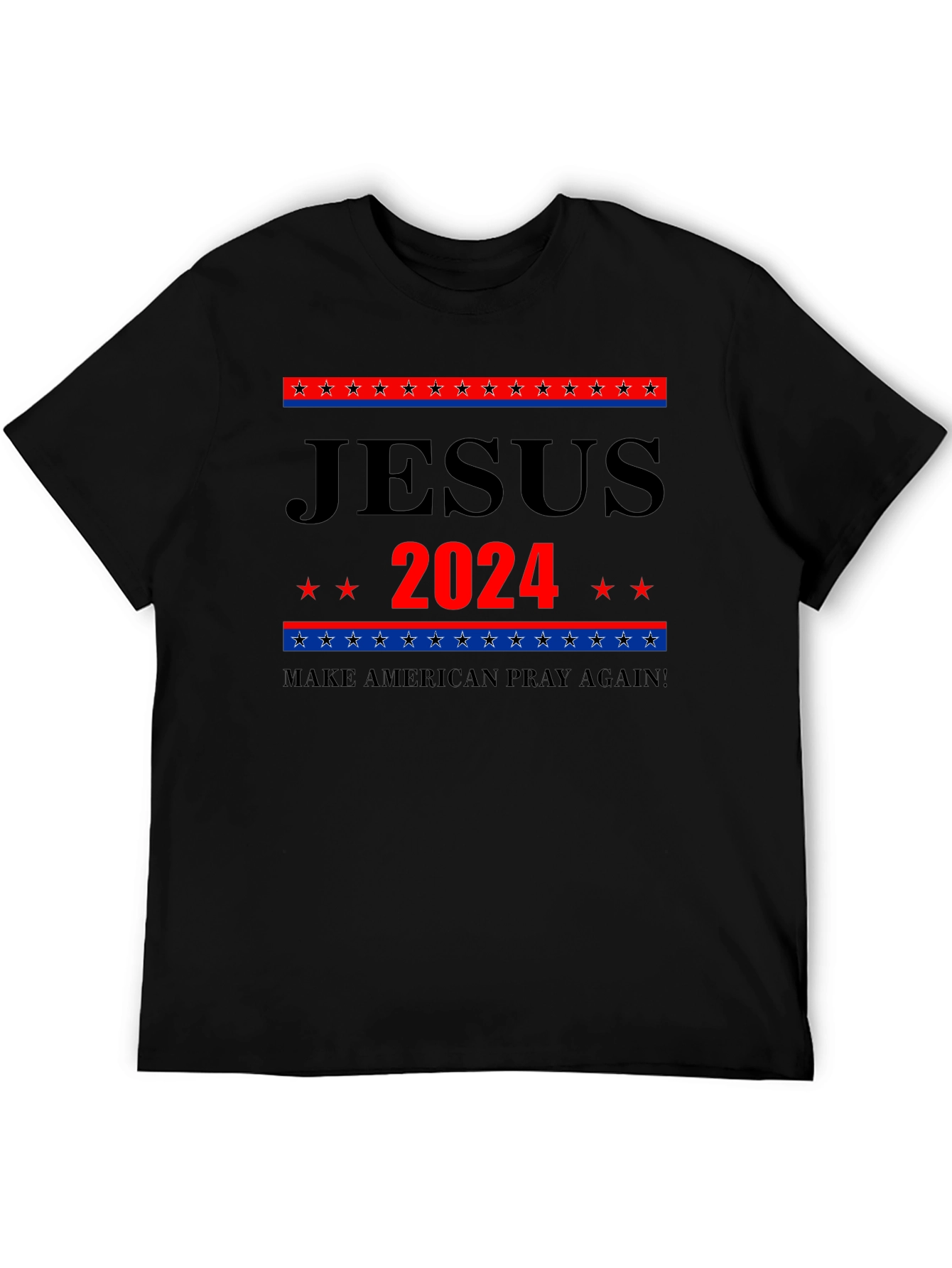 Jesus 2024 Graphic Tee - Patriotic Faith Apparel