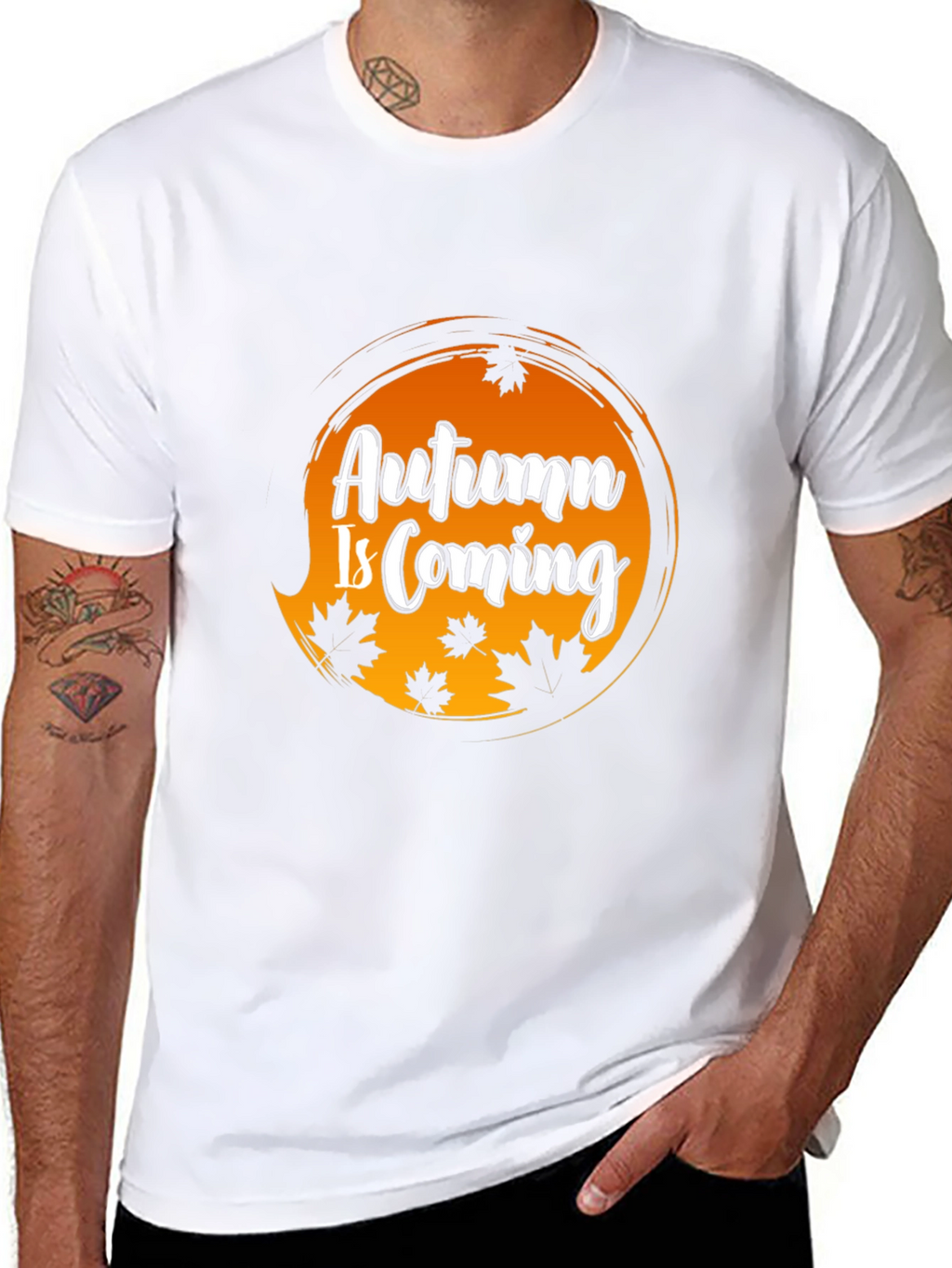 Autumn is Coming Black T-Shirt