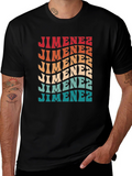 Retro Jimenez T-Shirt - Groovy Personalized Name Tee