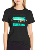 Surfing Graphic Tee - Bold Wave Rider Style