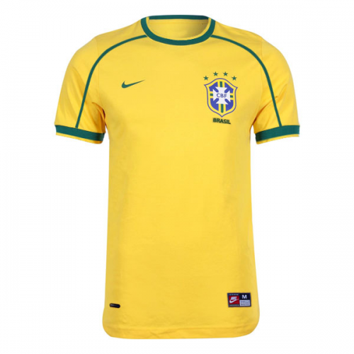 CAFU #2 Retro Brazil Home Jersey World Cup 1998 Image 3
