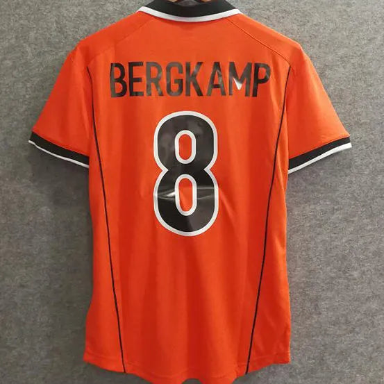 1998 NL Home Orange Long Sleeve Retro Soccer Jersey Detail 4