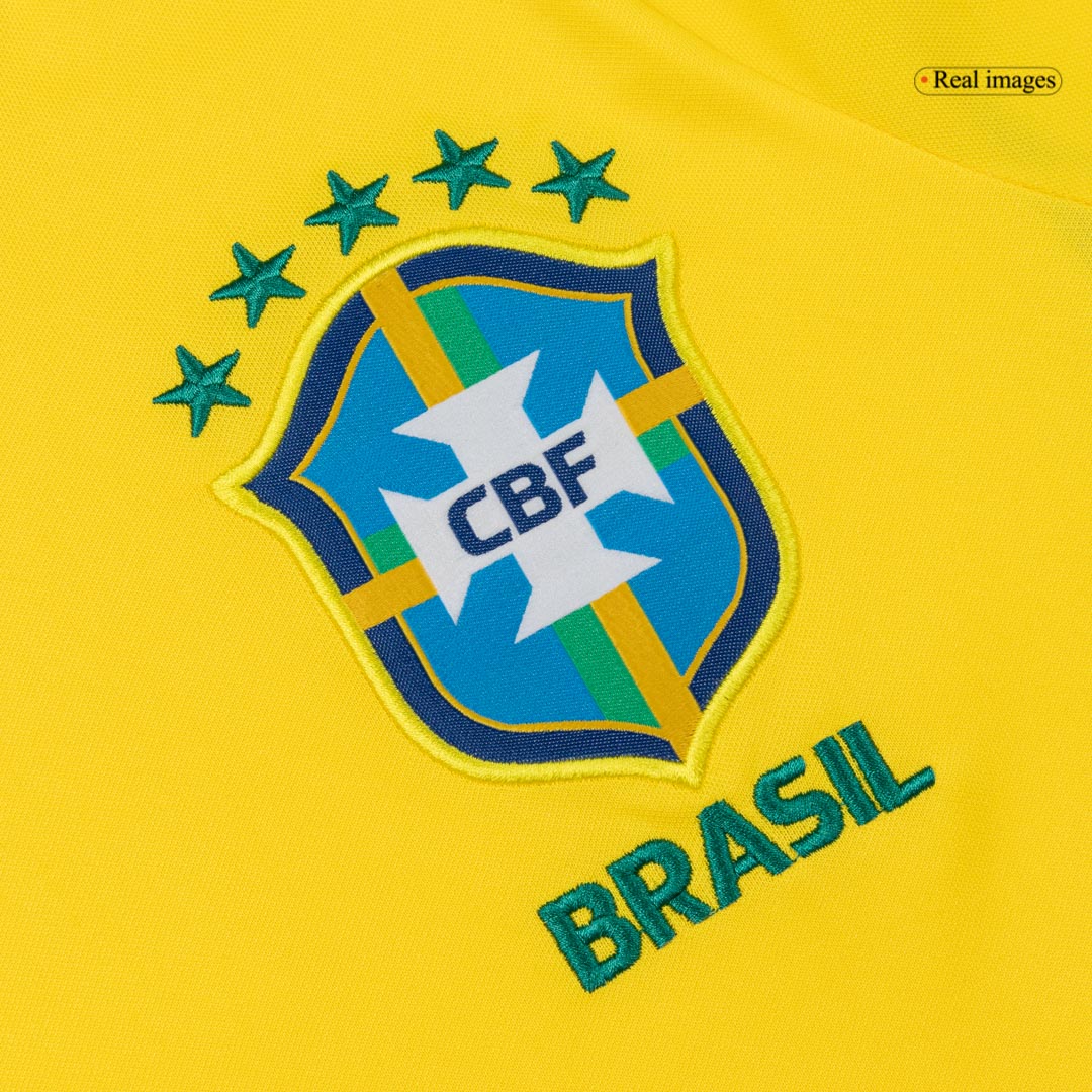 NEYMAR JR. #10 Brazil Home Soccer Jersey World Cup 2026 Yellow Image 4