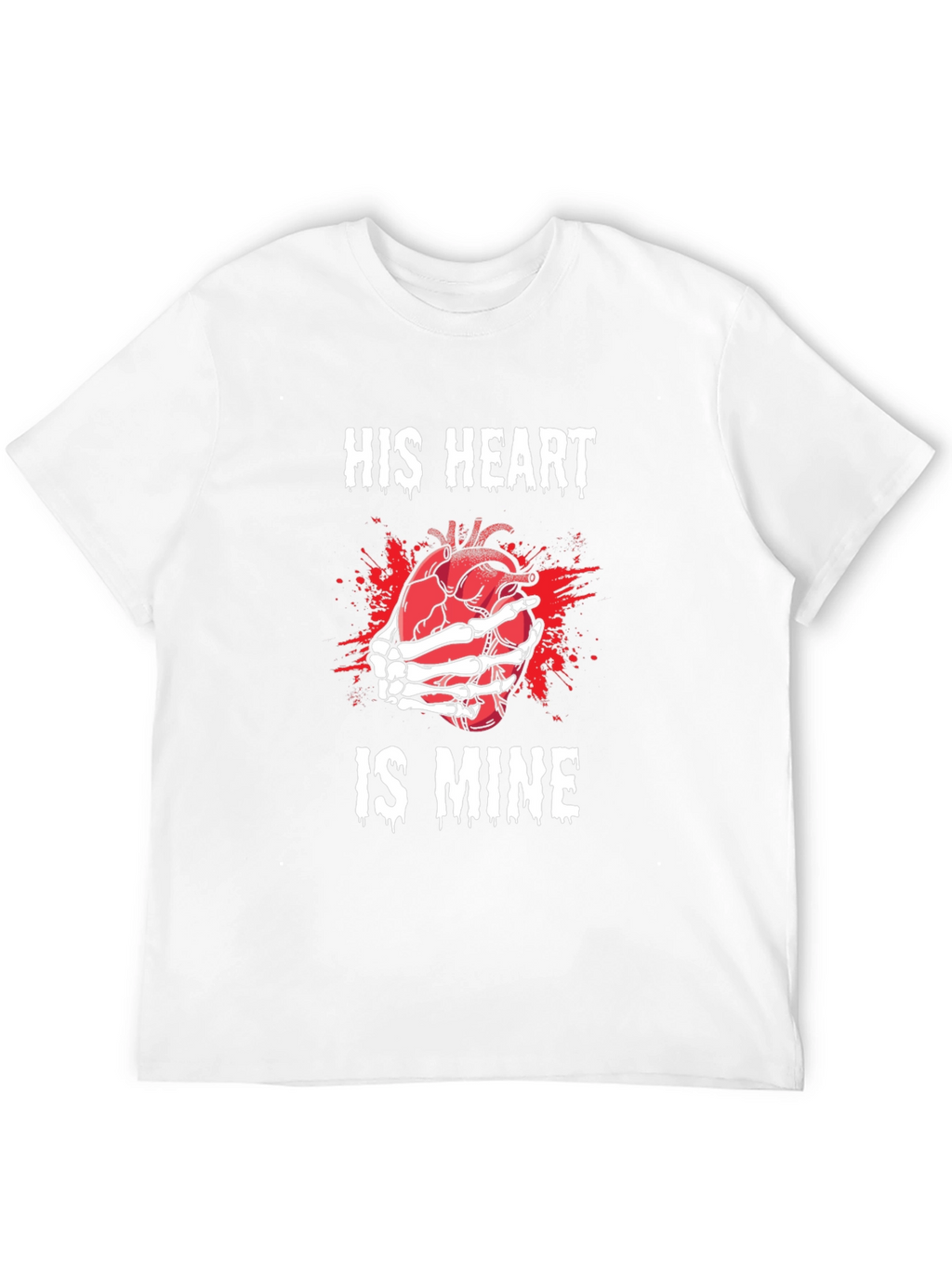 His Heart is Mine T-Shirt - Gothic Valentines Day