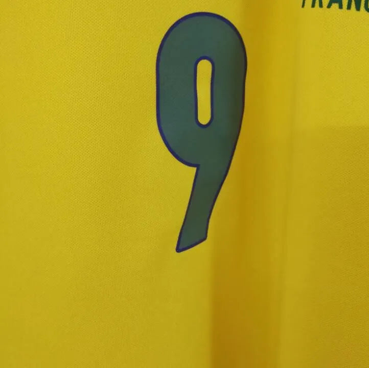 1998 Brazil Home Yellow Retro Women Soccer Jersey 女 Detail 3