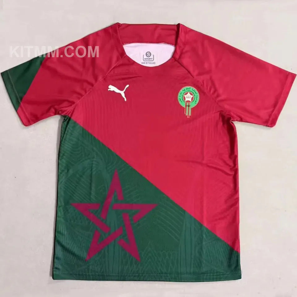 2025/26 Morocco Special Edition Fans Soccer Jersey Detail 1
