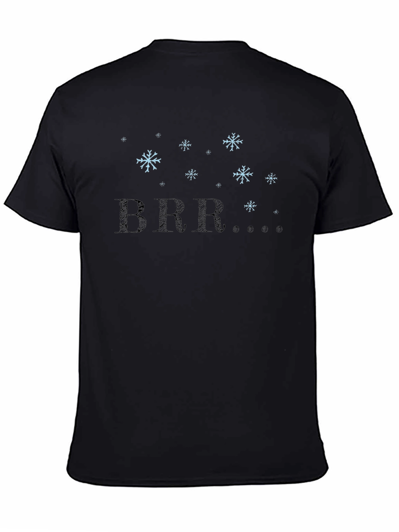 Winter BRR Snowflake Graphic Tee - Black