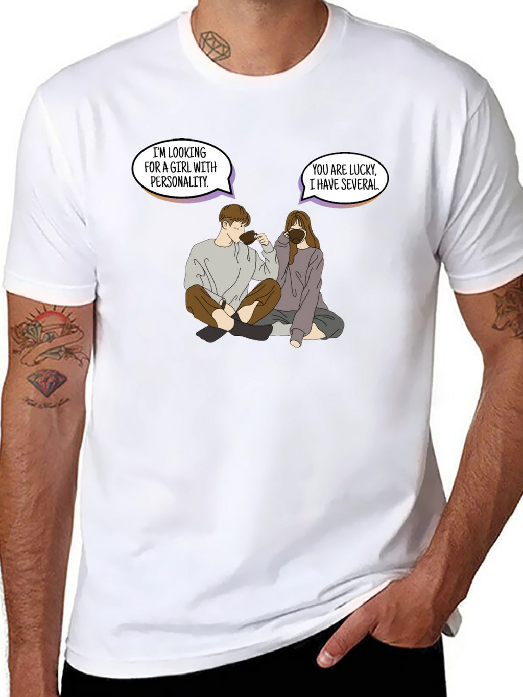 Personality Pun Graphic Tee - Unique & Comfy