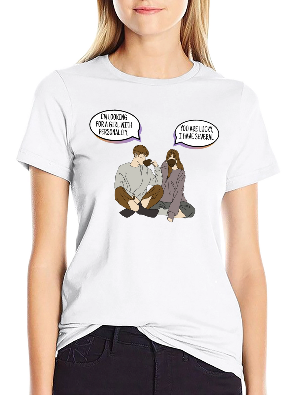 Personality Pun Graphic Tee - Unique & Comfy