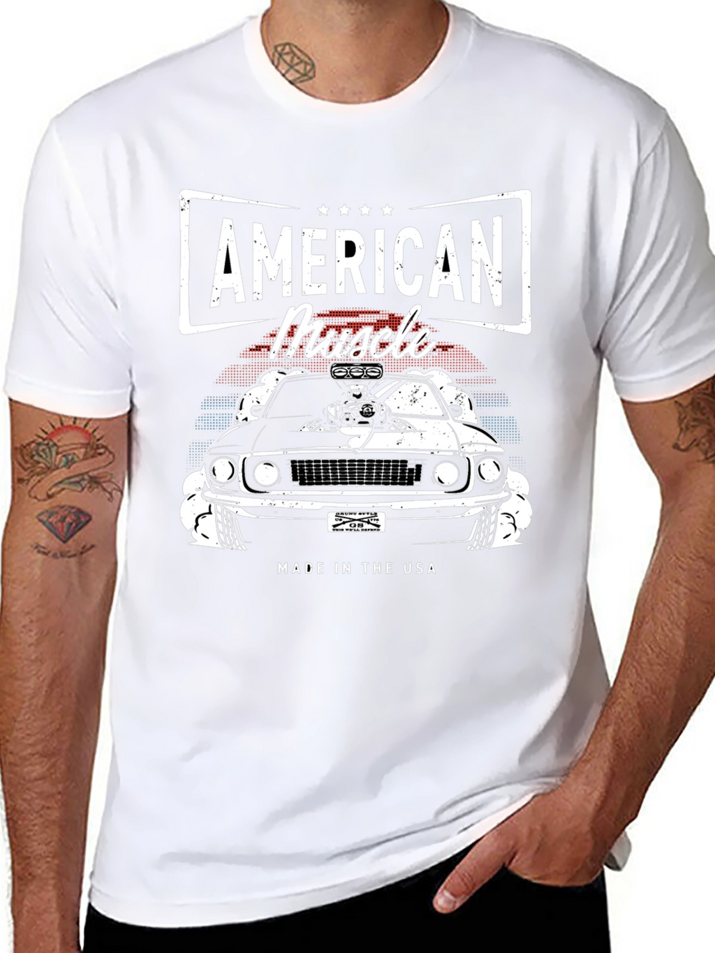 American Muscle Car Graphic Tee