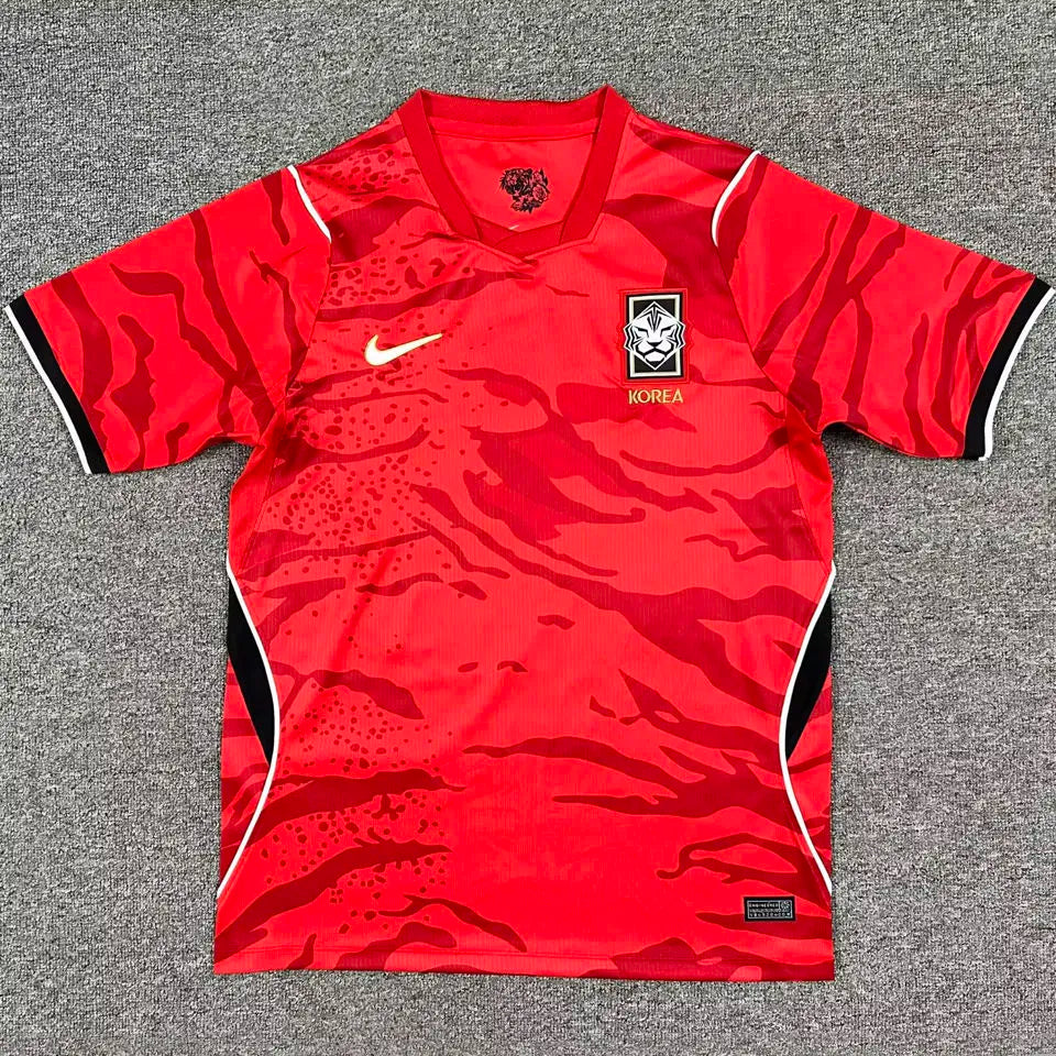 2026/27 South Korea Home Red Fans Soccer Jersey Front