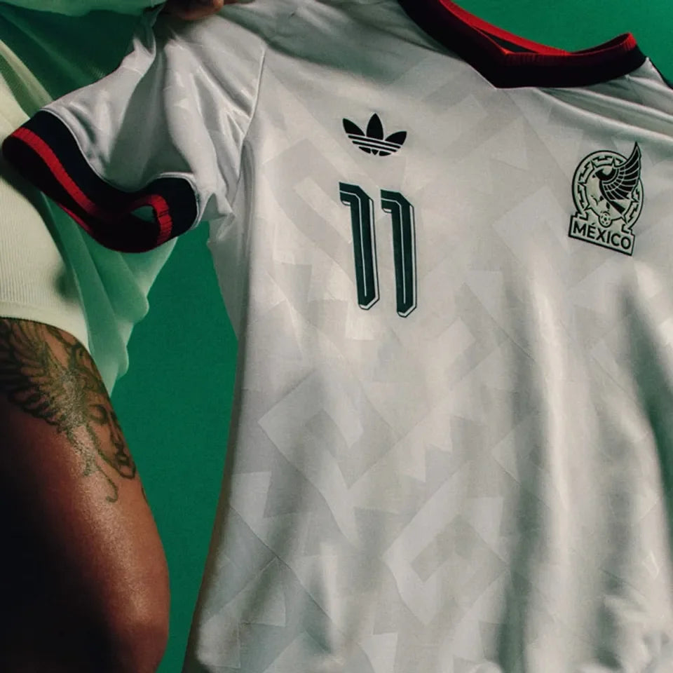 2026/27 Mexico 1:1 Quality Away White Fans Soccer Jersey Detail 4