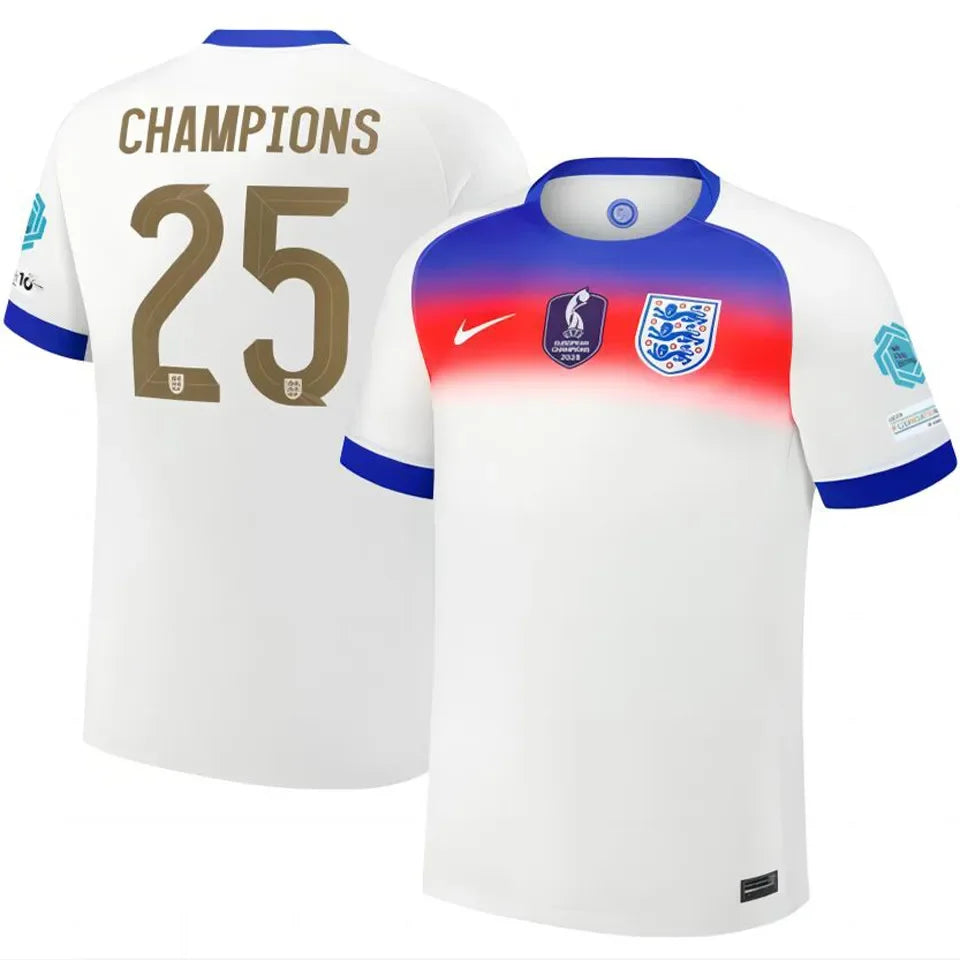 2025/26 England Away Black Fans Soccer Jersey Detail 1