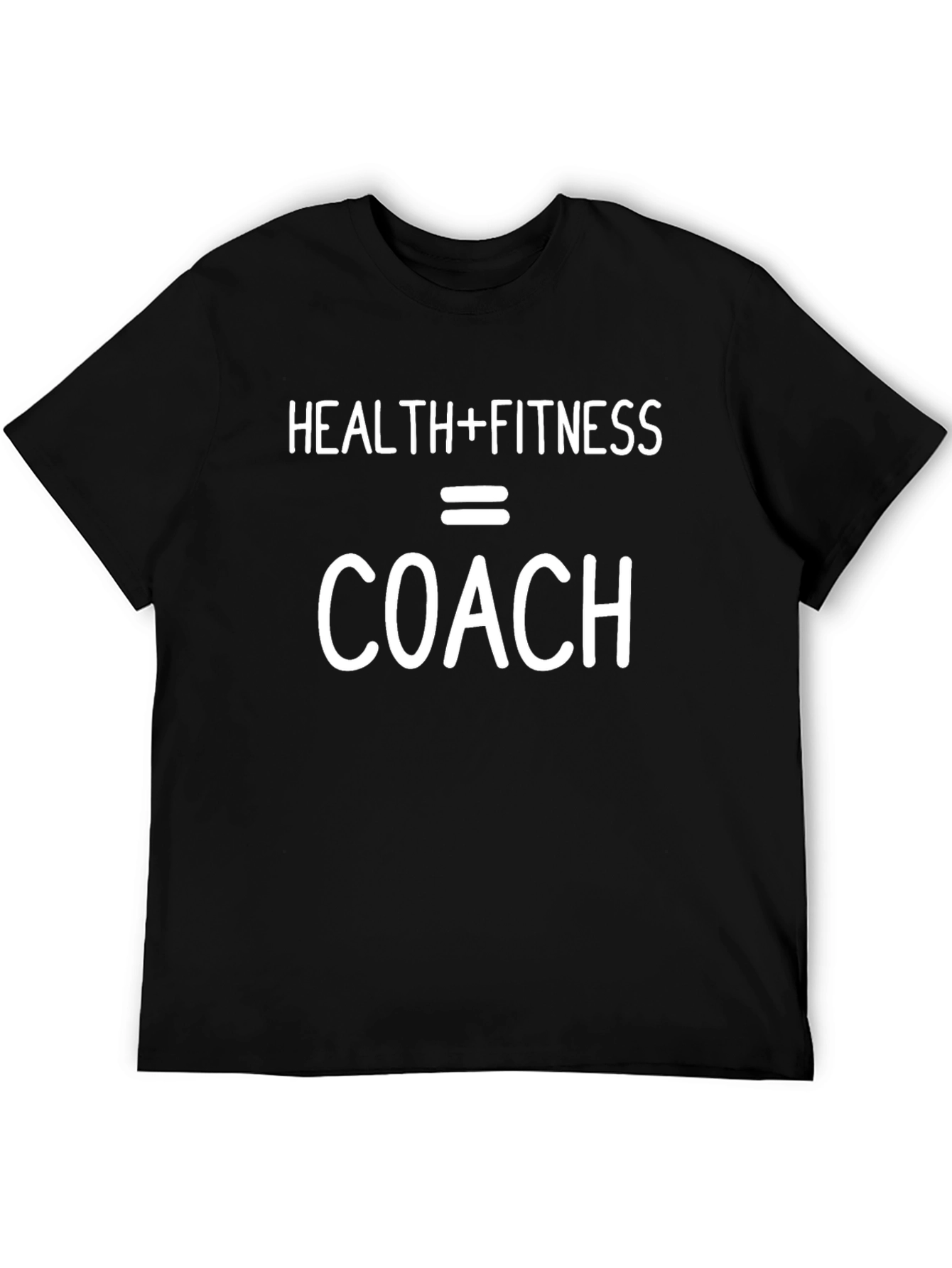Health Fitness Coach Graphic Tee - Black