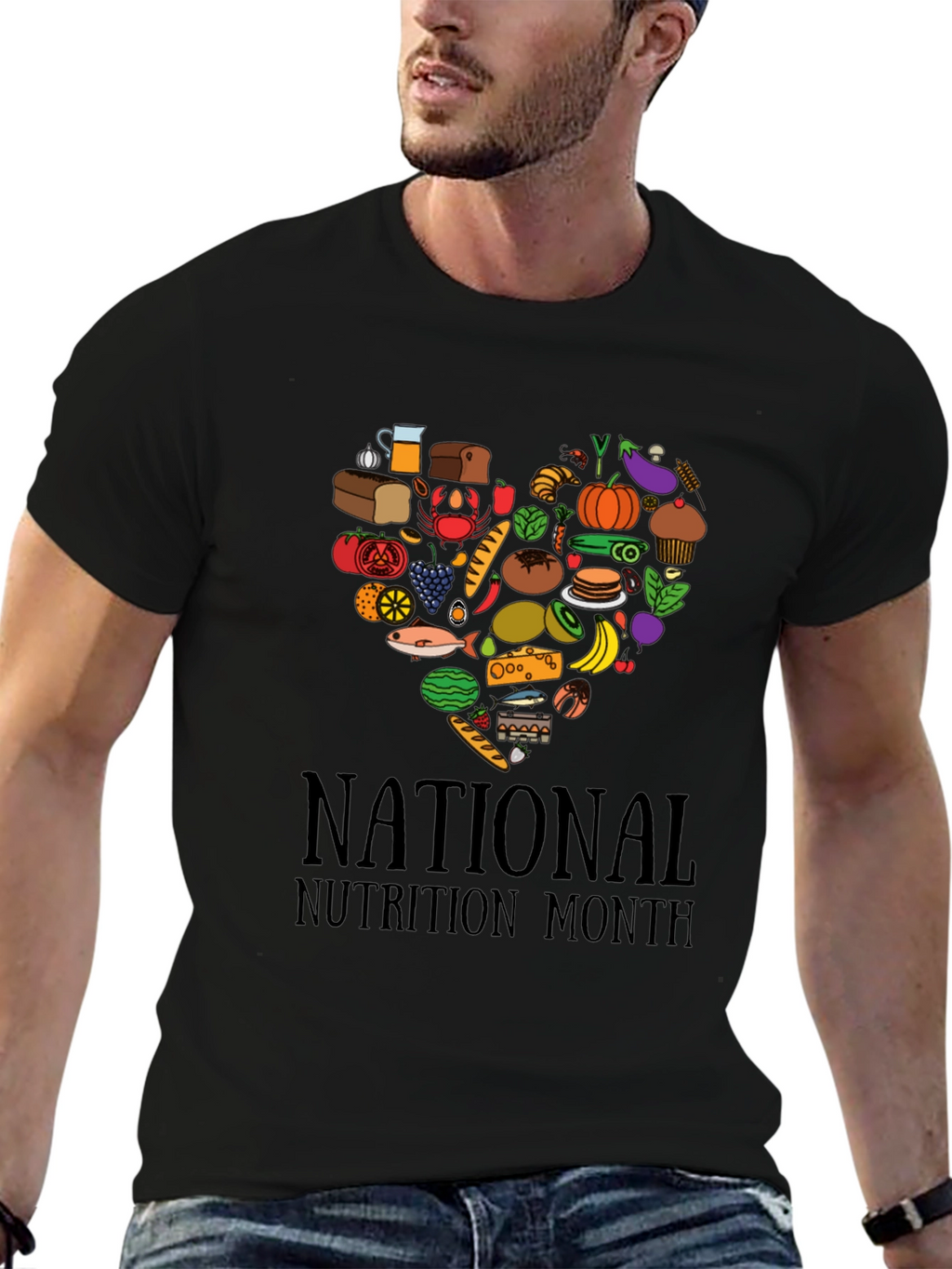 National Nutrition Month Heart T-Shirt