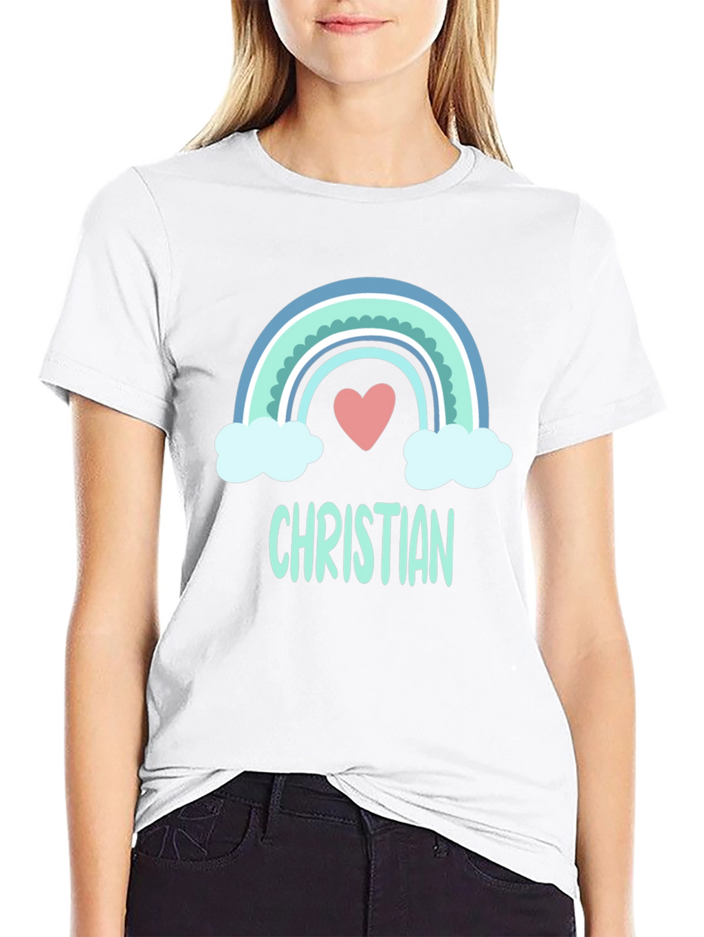Christian Rainbow Heart T-Shirt
