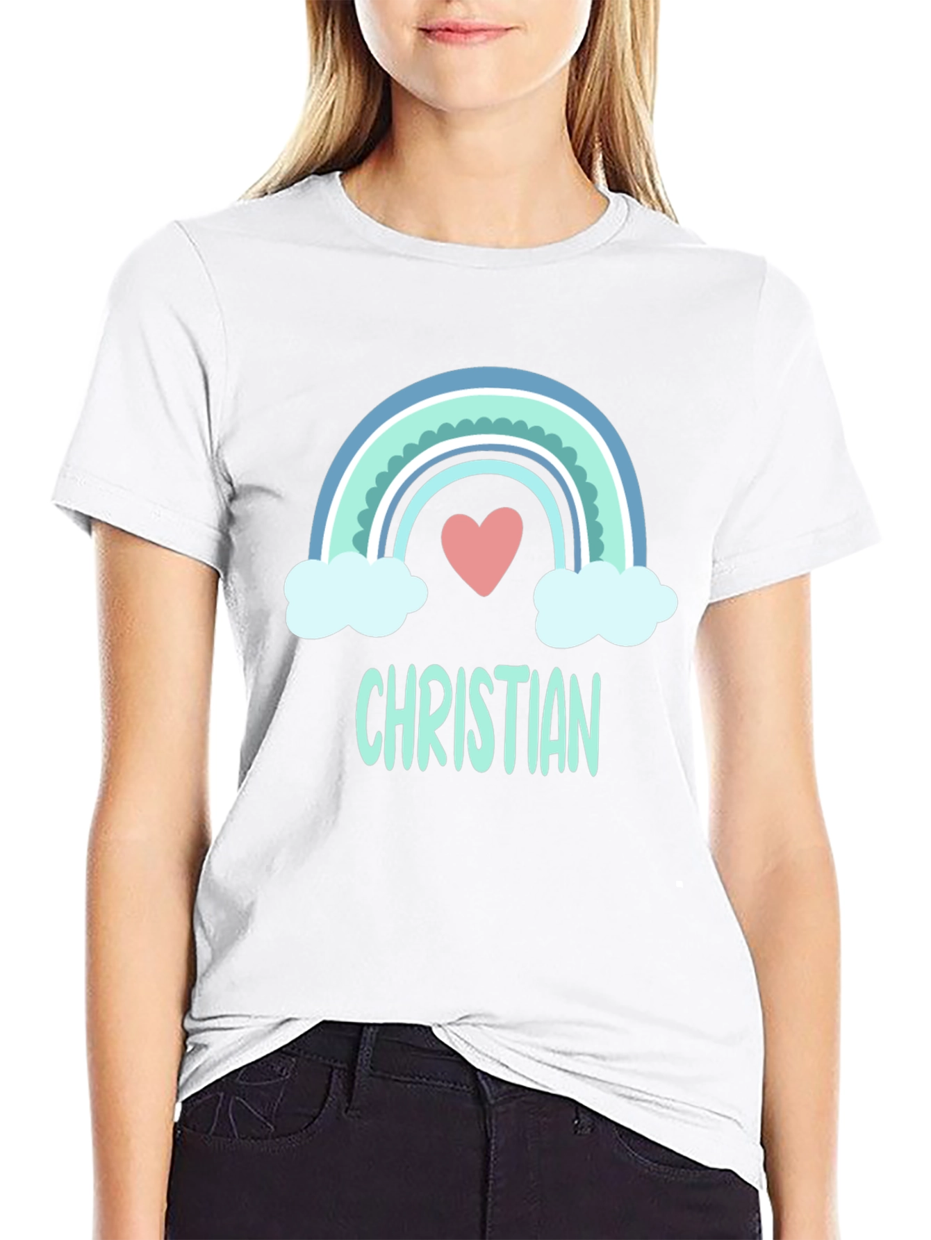 Christian Rainbow Heart T-Shirt