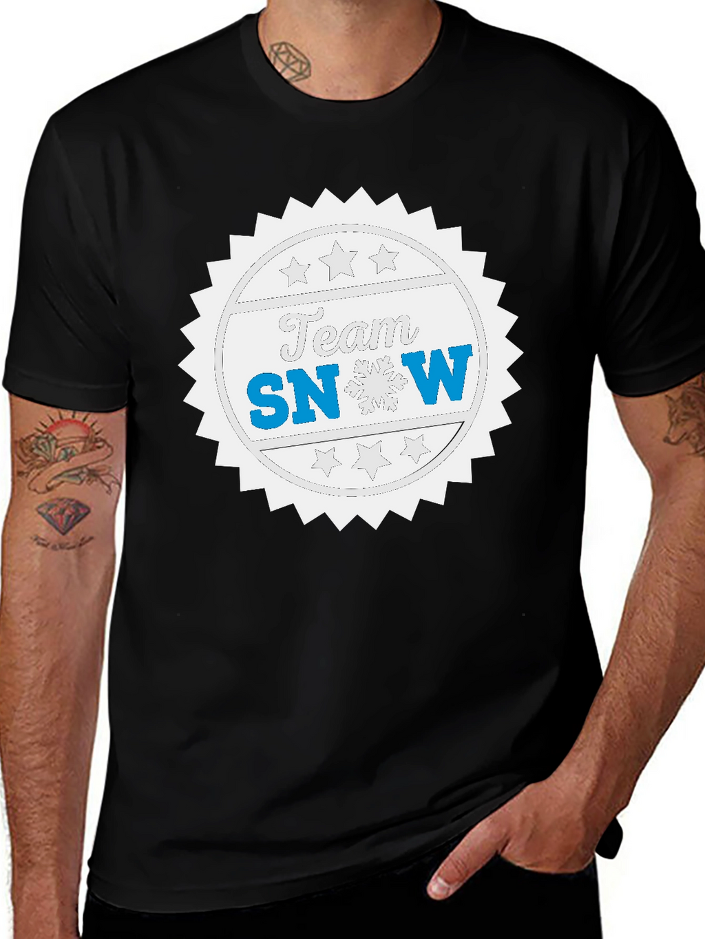 Team Snow Graphic Tee - Black T-Shirt
