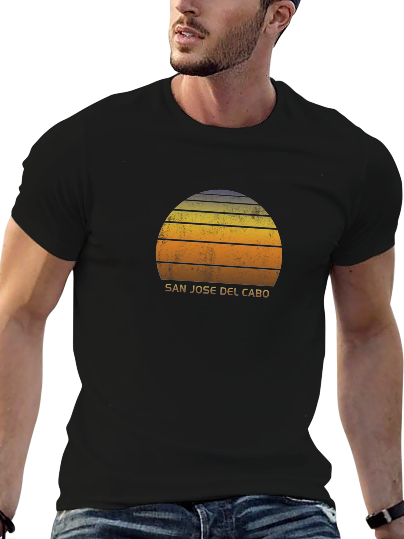San Jose Del Cabo Sunset Graphic Tee - Black