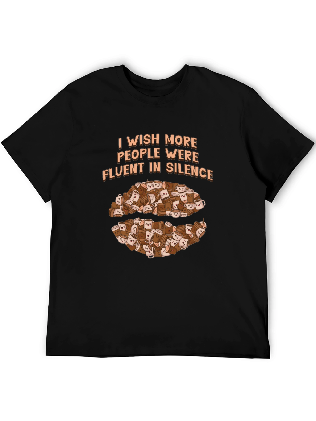 Fluent in Silence Coffee T-Shirt - Introvert Apparel