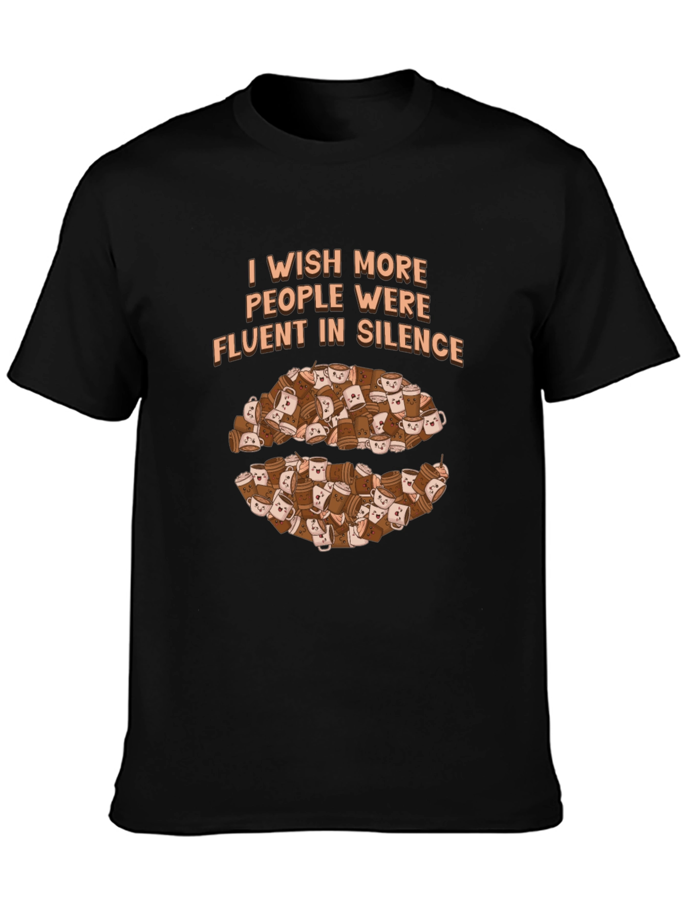 Fluent in Silence Coffee T-Shirt - Introvert Apparel