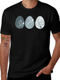 Egg Pattern Graphic Print Tee