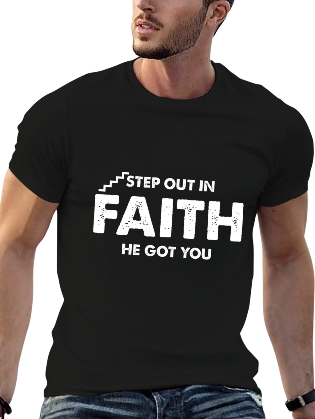 Step Out In Faith Graphic T-Shirt