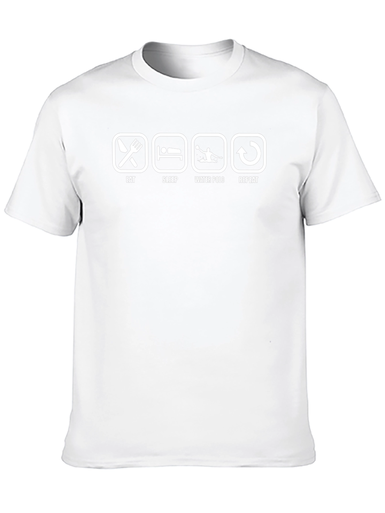 Eat Sleep Water Polo Repeat Black T-Shirt