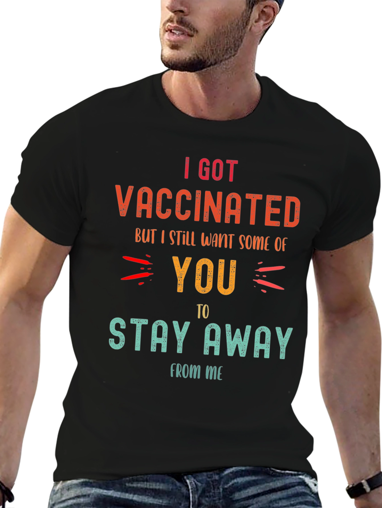 Vaccinated Funny Graphic T-Shirt