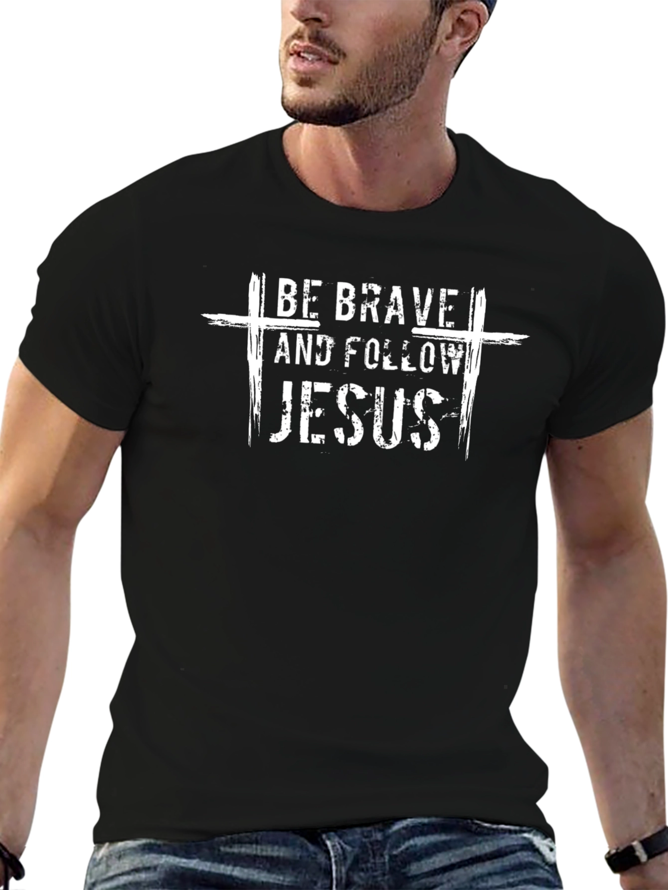 Be Brave Follow Jesus Graphic Tee - Christian T-Shirt