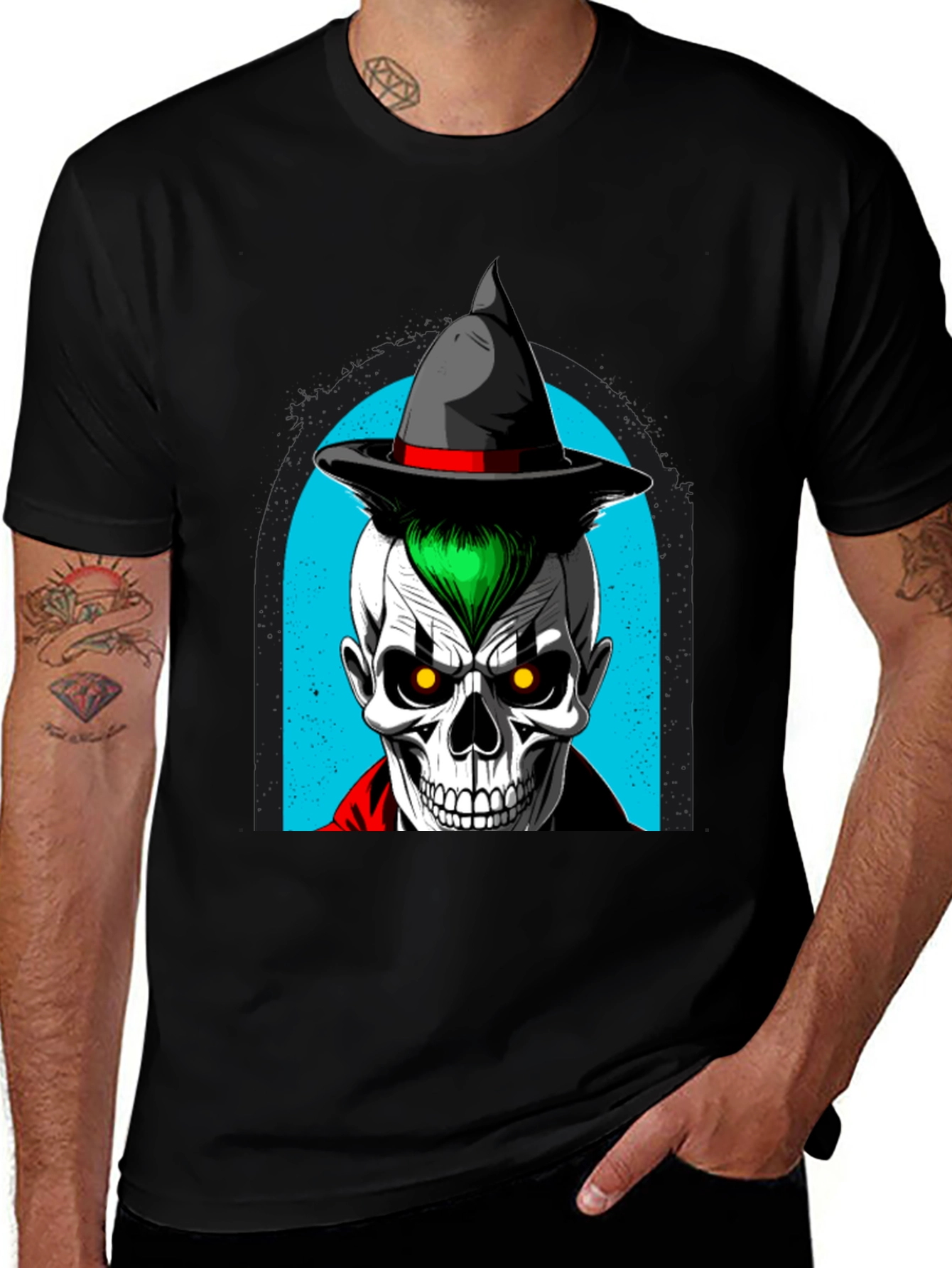 Skull Witch T-Shirt - Halloween Ready