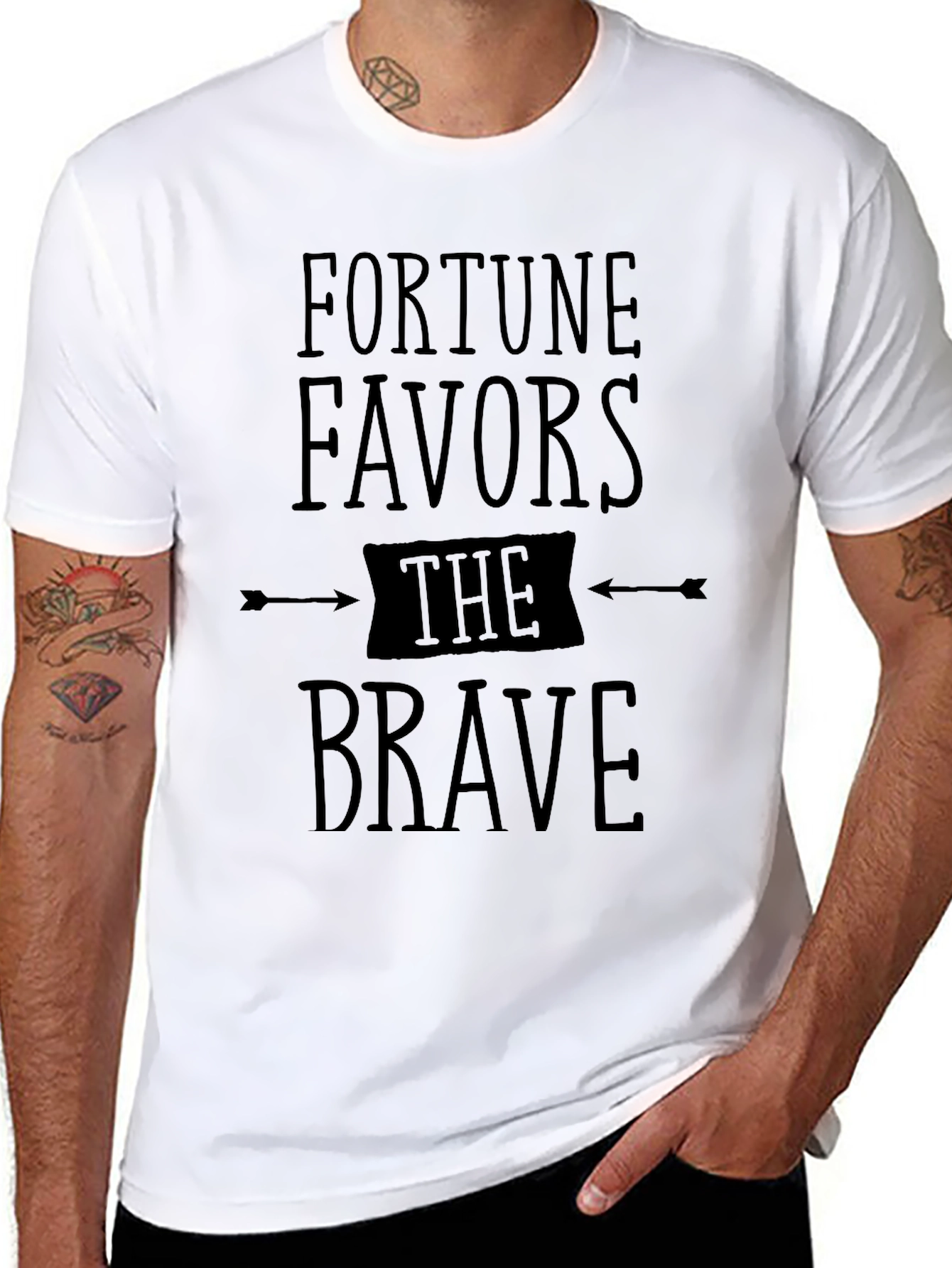 Fortune Favors the Brave Graphic Tee