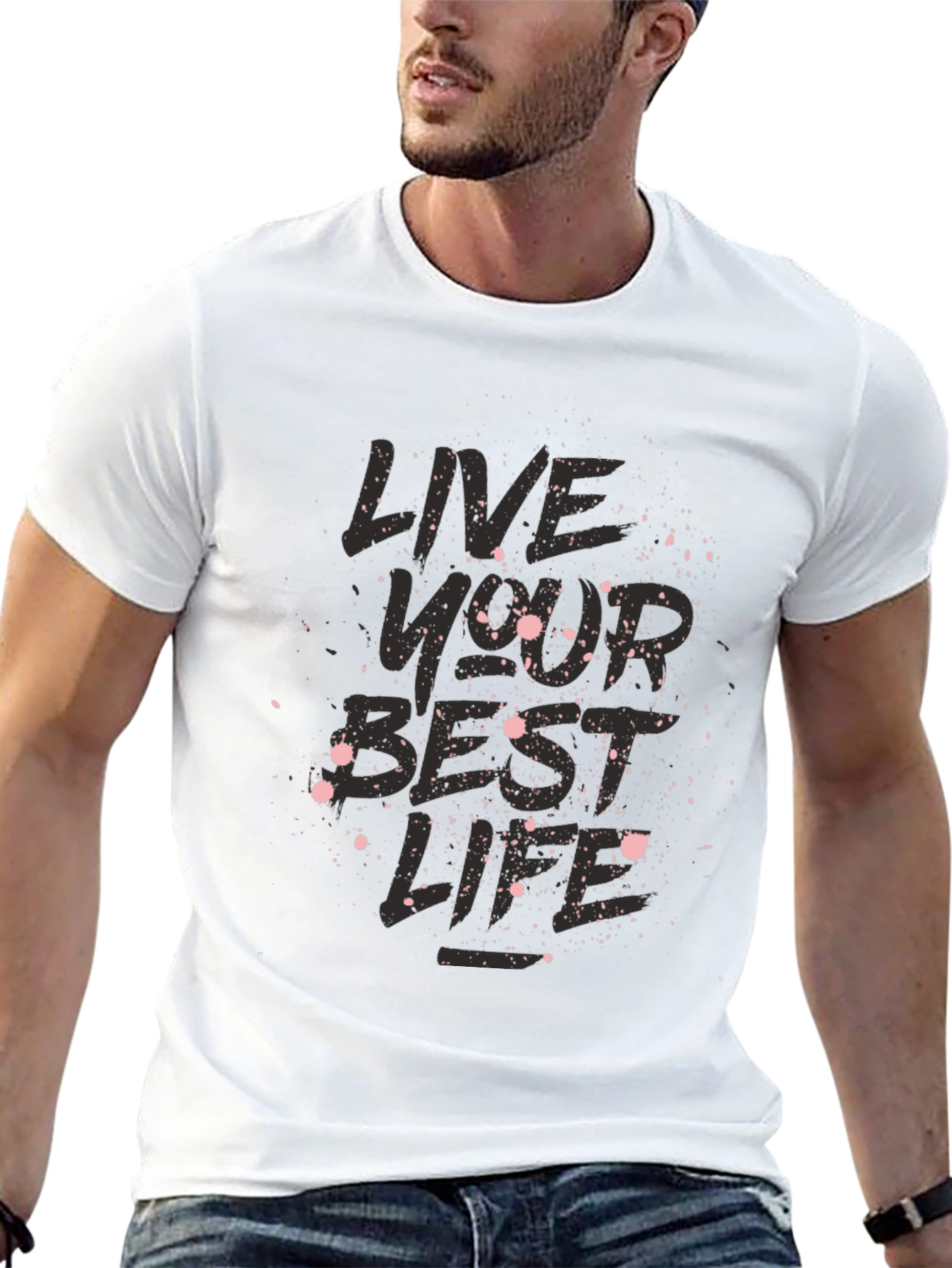 Live Your Best Life Black Graphic Tee