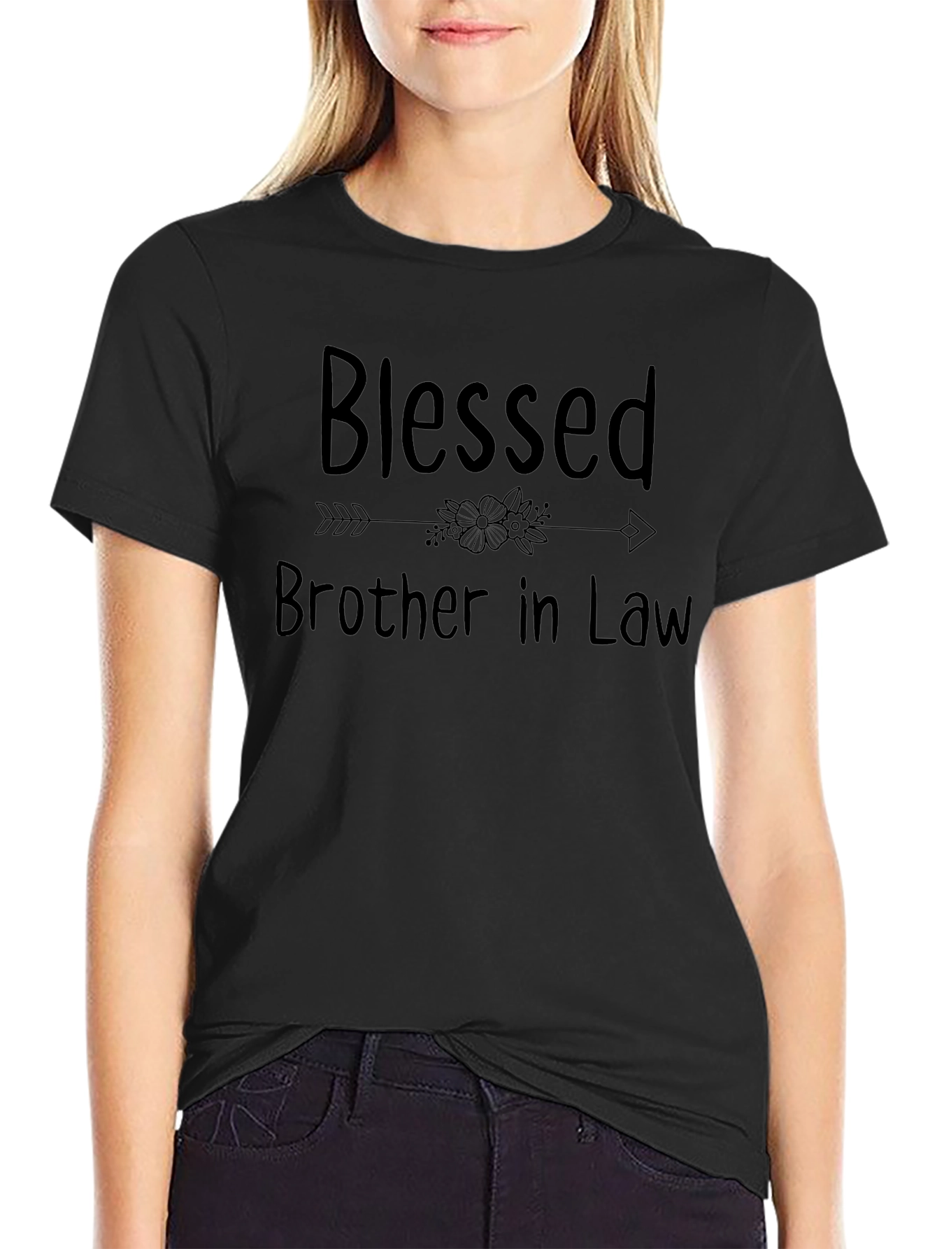 Blessed Brother In Law Black T-Shirt