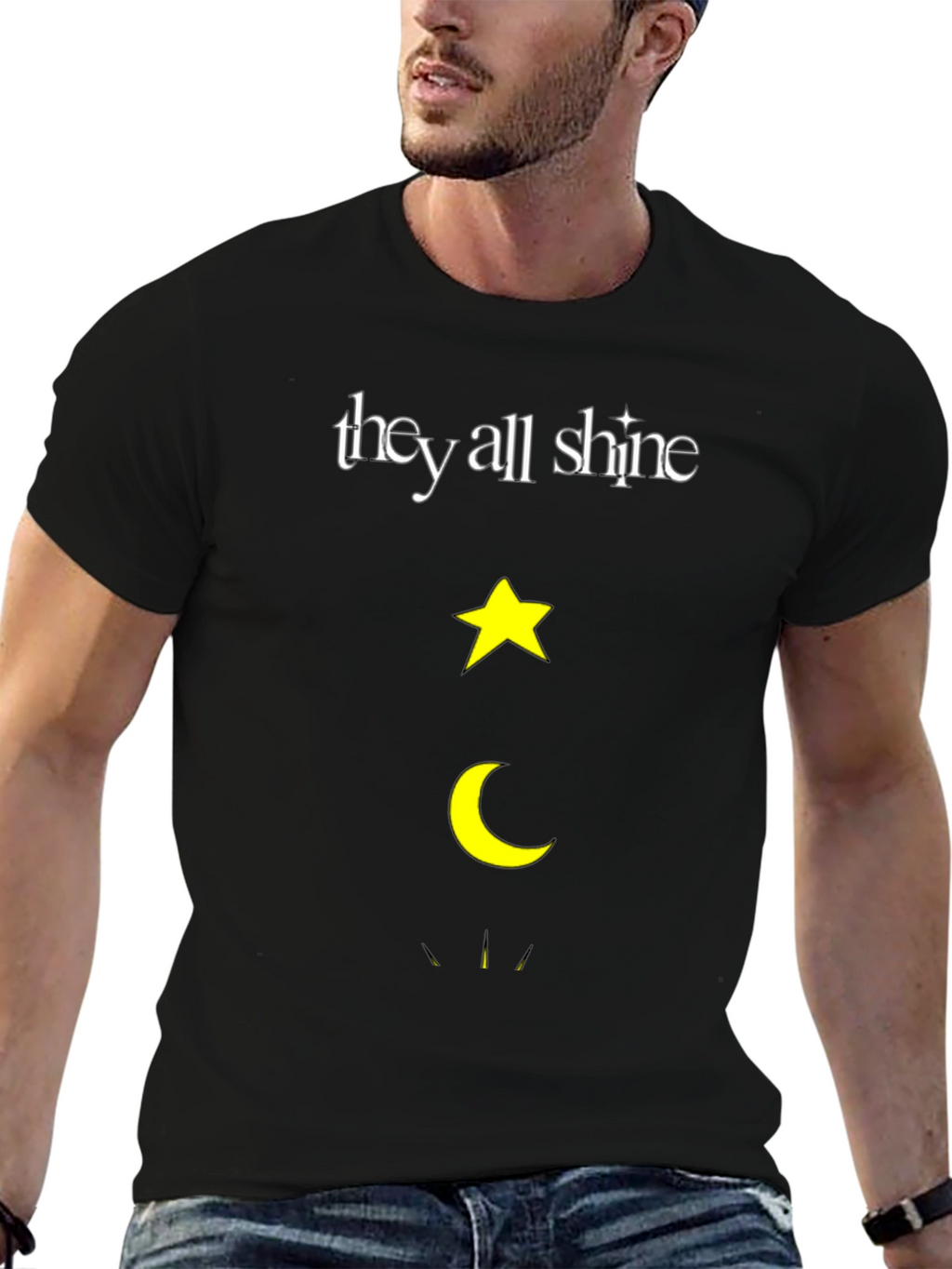 They All Shine Star & Moon Graphic Tee